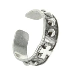 Palais du Rosaire Bague dizainier réglable en métal argenté^ Bague Dizainier | Bague Métal