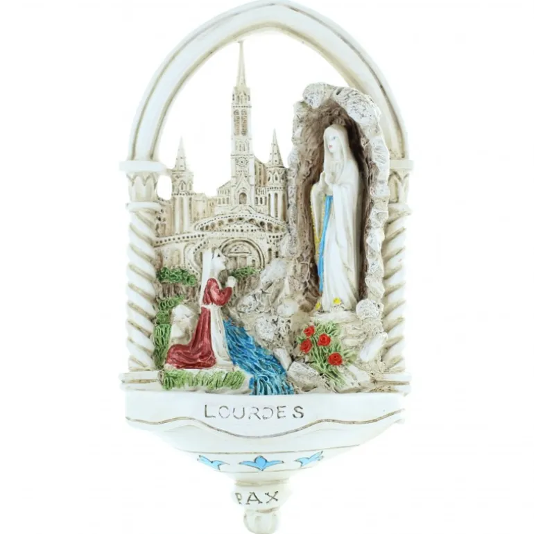 Palais du Rosaire Bénitier 20cm Apparition et Basilique^ Bénitier