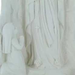 Palais du Rosaire Bénitier de l'Apparition de Lourdes dans la Grotte à poser en résine 18cm^ Bénitier