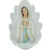 Palais du Rosaire Bénitier en résine avec le buste de Notre Dame de Lourdes 32cm^ Bénitier