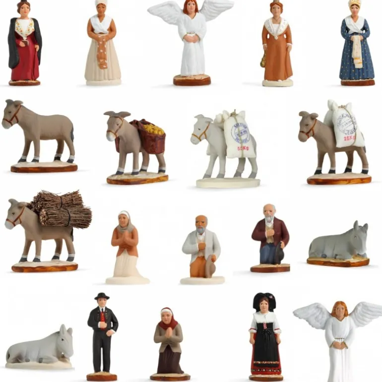 Palais du Rosaire Boeuf : Santon de Provence de 9 cm, style épuré^ Décoration De Noël