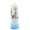 Palais du Rosaire Bougie blanche avec motif Apparition de Lourdes 6x15cm^ Bougie De Dévotion