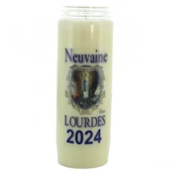 Palais du Rosaire Bougie Neuvaine de Lourdes 2024 17,5cm^ Bougie Neuvaine