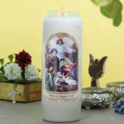 Palais du Rosaire Bougie neuvaine Nativité, Joyeux Noël^ Bougie Neuvaine
