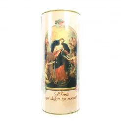 Palais du Rosaire Bougie veilleuse Marie qui défait les noeuds 15x6cm^ Bougie De Dévotion