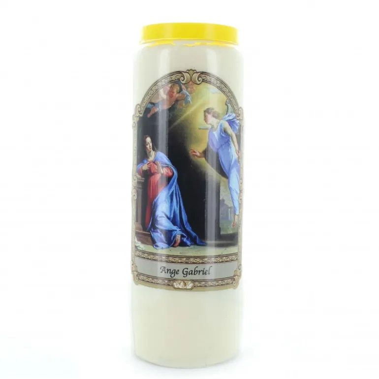 Palais du Rosaire 6 Bougies de neuvaine Ange Gabriel^ Bougie Neuvaine