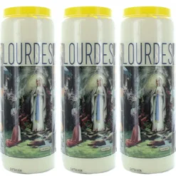 Palais du Rosaire 3 Bougies de neuvaine Apparition et Saints^ Bougie Neuvaine