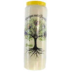 Palais du Rosaire 6 bougies de Neuvaine Arbre de Vie protecteur 17,5cm^ Bougie Neuvaine