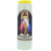 Palais du Rosaire 12 Bougies de Neuvaine Christ Miséricordieux 17,5cm^ Bougie Neuvaine