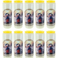 Palais du Rosaire 10 Bougies de Neuvaine de Marie qui défait les noeuds 17,5 cm^ Bougie Neuvaine