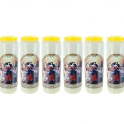 Palais du Rosaire 6 Bougies de Neuvaine de Marie qui défait les noeuds 17,5 cm^ Bougie Neuvaine