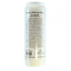 Palais du Rosaire 3 Bougies de Neuvaine de Marie qui défait les nœuds avec prières^ Bougie Neuvaine