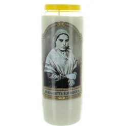 Palais du Rosaire 3 Bougies de Neuvaine de Sainte Bernadette 17,5cm^ Bougie Neuvaine