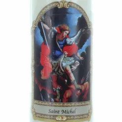 Palais du Rosaire 3 Bougies de Neuvaine Saint Michel 17,5 cm^ Bougie Neuvaine