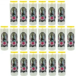 Palais du Rosaire 20 Bougies Neuvaine Apparition de Lourdes 17,5 cm^ Bougie Neuvaine