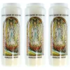 Palais du Rosaire 3 Bougies Neuvaine de Notre Dame de Lourdes avec prières au dos^ Bougie Neuvaine