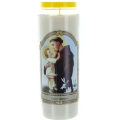 Palais du Rosaire 20 Bougies Neuvaine de Saint Antoine 17,5cm^ Bougie Neuvaine