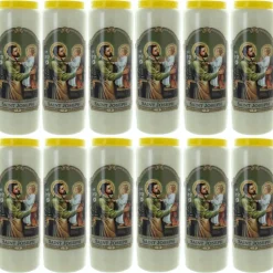 Palais du Rosaire 12 Bougies neuvaine de Saint Joseph 17,5cm^ Bougie Neuvaine