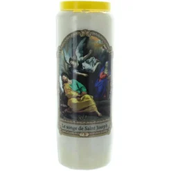 Palais du Rosaire 12 Bougies neuvaine le Songe de Saint Joseph 17,5cm^ Bougie Neuvaine