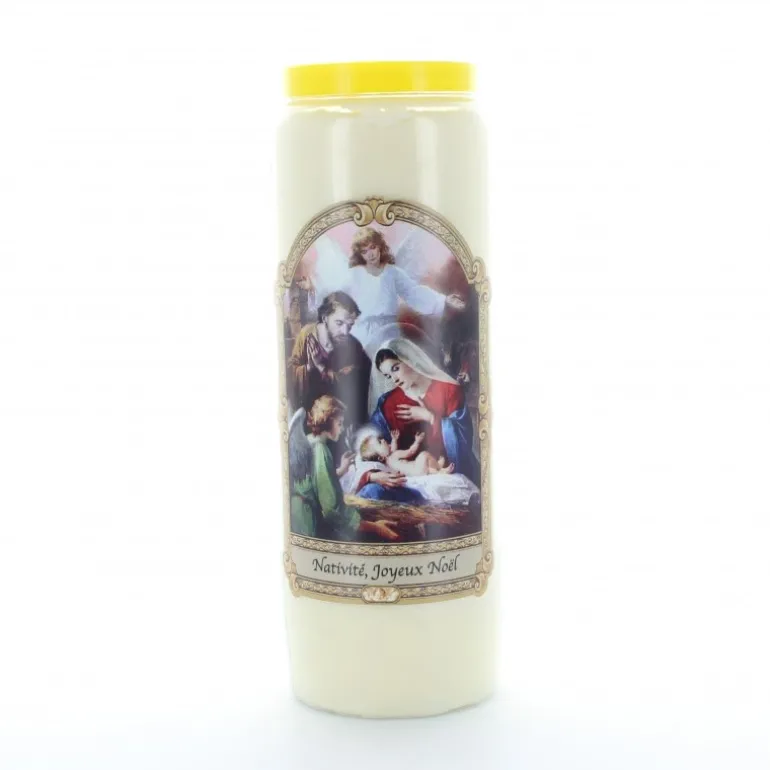 Palais du Rosaire 12 Bougies neuvaine Nativité, Joyeux Noël^ Bougie Neuvaine