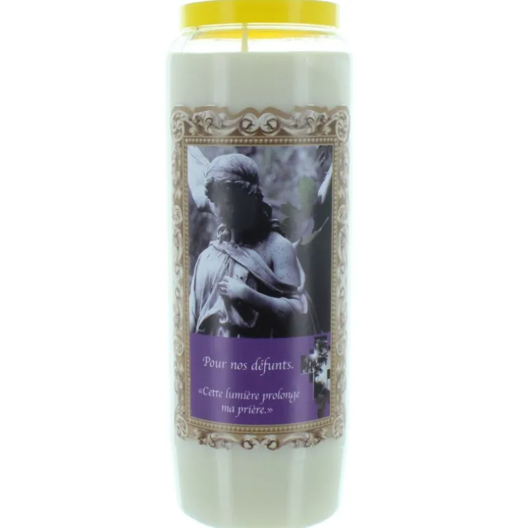 Palais du Rosaire 12 Bougies Neuvaine pour les Défunts 17,5cm^ Bougie Funéraire | Bougie Neuvaine