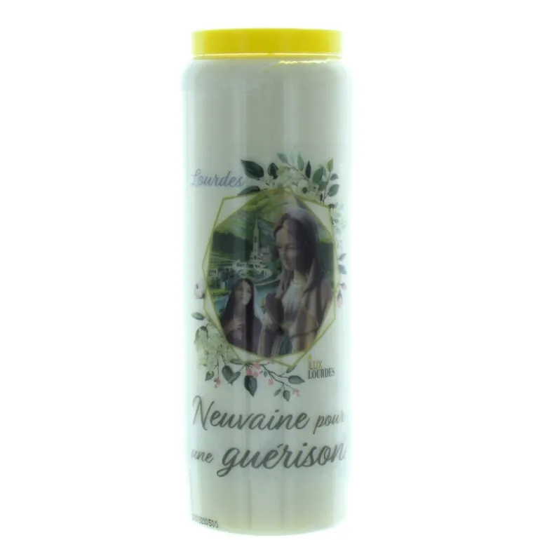 Palais du Rosaire 20 Bougies Neuvaine pour une guérison 17,5cm^ Bougie Neuvaine