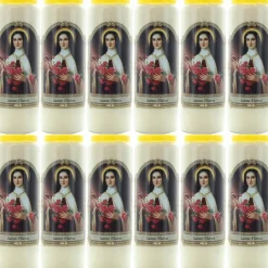 Palais du Rosaire 12 Bougies Neuvaine Sainte Thérèse 17,5 cm^ Bougie Neuvaine