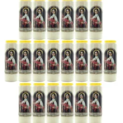 Palais du Rosaire 20 Bougies Neuvaine Sainte Thérèse 17,5 cm^ Bougie Neuvaine