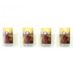 Palais du Rosaire 4 bougies votive de Marie qui défait les noeuds 6cm 20h^ Bougie Votive
