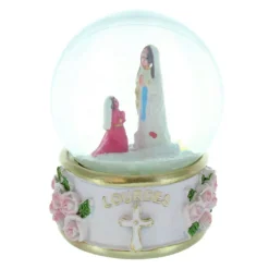 Palais du Rosaire Boule à neige avec l'Apparition de Lourdes diamètre 7cm^ Boule À Neige | Décoration De Noël