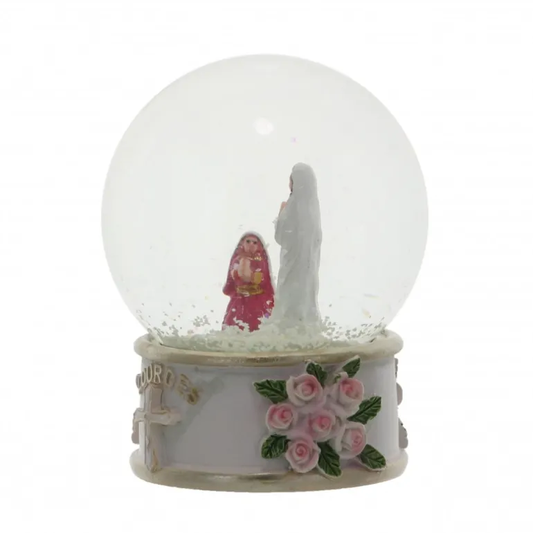 Palais du Rosaire Boule à neige de l'Apparition de Lourdes diamètre 9 cm^ Boule À Neige