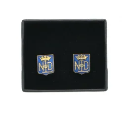 Palais du Rosaire Boutons de manchette Notre Dame de Lourdes en forme d'écusson^ Accessoire