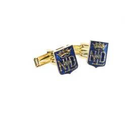 Palais du Rosaire Boutons de manchette Notre Dame de Lourdes en forme d'écusson^ Accessoire