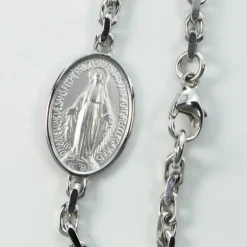 Palais du Rosaire Bracelet ajustable en argent avec Médaille Miraculeuse^ Bracelet Argent