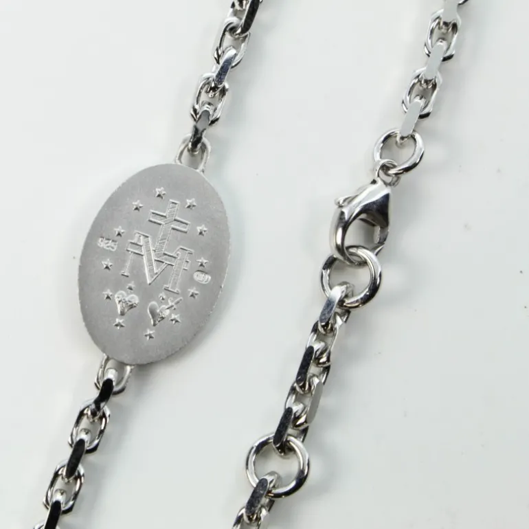 Palais du Rosaire Bracelet ajustable en argent avec Médaille Miraculeuse^ Bracelet Argent