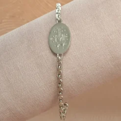 Palais du Rosaire Bracelet ajustable en argent avec Médaille Miraculeuse^ Bracelet Argent