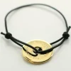 Palais du Rosaire Bracelet anneau en laiton doré "La sagesse vaut mieux que la force"^ Bracelet Fantaisie