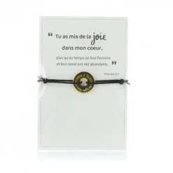 Palais du Rosaire Bracelet anneau en laiton doré 