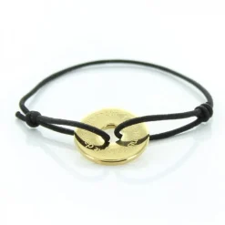 Palais du Rosaire Bracelet anneau en laiton doré 