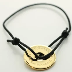 Palais du Rosaire Bracelet anneau en laiton doré 