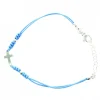 Palais du Rosaire Bracelet argent avec cordon coloré^ Bracelet Argent