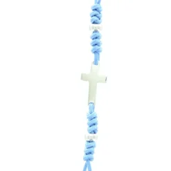 Palais du Rosaire Bracelet argent avec cordon coloré^ Bracelet Argent