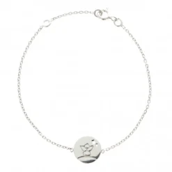 Palais du Rosaire Bracelet avec un ange en Argent de 16cm^ Bracelet Argent