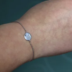 Palais du Rosaire Bracelet avec un ange en Argent de 16cm^ Bracelet Argent
