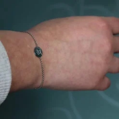Palais du Rosaire Bracelet avec un ange en Argent de 16cm^ Bracelet Argent