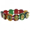 Palais du Rosaire Bracelet bois chrétien images de saints^ Bracelet Fantaisie