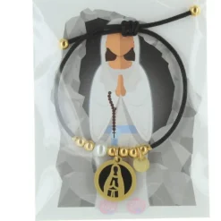 Palais du Rosaire Bracelet corde avec une médaille de Notre Dame de Lourdes^ Bracelet Fantaisie