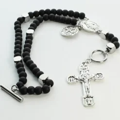 Palais du Rosaire Bracelet de combat de Saint Benoît avec livret Français et Anglais^ Bracelet Fantaisie
