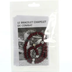 Palais du Rosaire Bracelet de combat de Saint Michel avec livret Français et Anglais^ Bracelet Fantaisie
