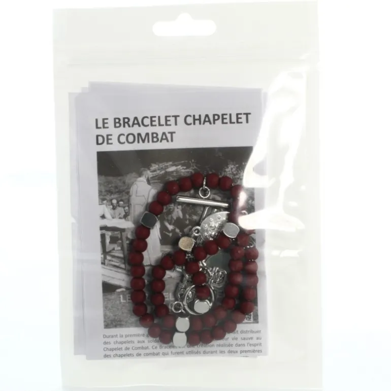 Palais du Rosaire Bracelet de combat de Saint Michel avec livret Français et Anglais^ Bracelet Fantaisie
